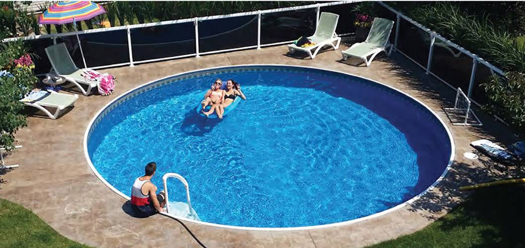 Round Insulated Pool With Deck